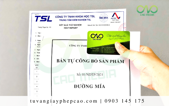 Tự công bố sản phẩm đường mía trọn gói tại C.A.O