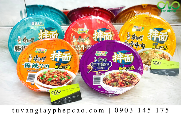 Công bố chất lượng mì ăn liền nhập khẩu [NHANH CHÓNG]