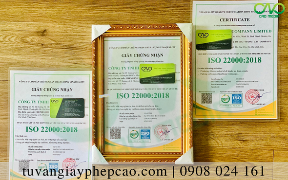 Xin cấp chứng nhận ISO 22000:2018 để sản xuất saffron ngâm mật ong