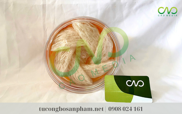 Mẫu yến kiểm nghiệm công bố yến tinh (Ảnh CAO Media)