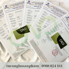 Mẫu phiếu kết quả Kiểm nghiệm thành phần dinh dưỡng (Ảnh CAO Media)