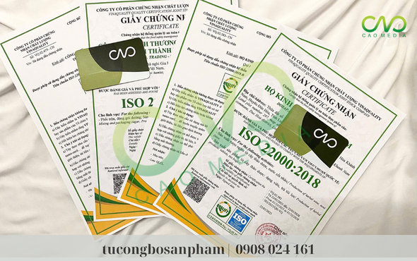 Giấy chứng nhận ISO sản xuất cốt nhàu (Ảnh CAO Media)